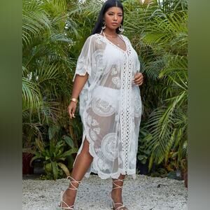 Brand new white swimwear cover up